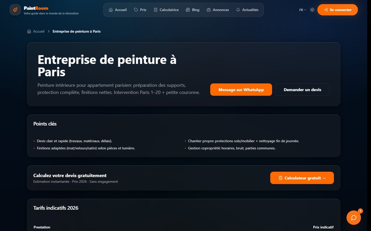 Peinture Paris — page