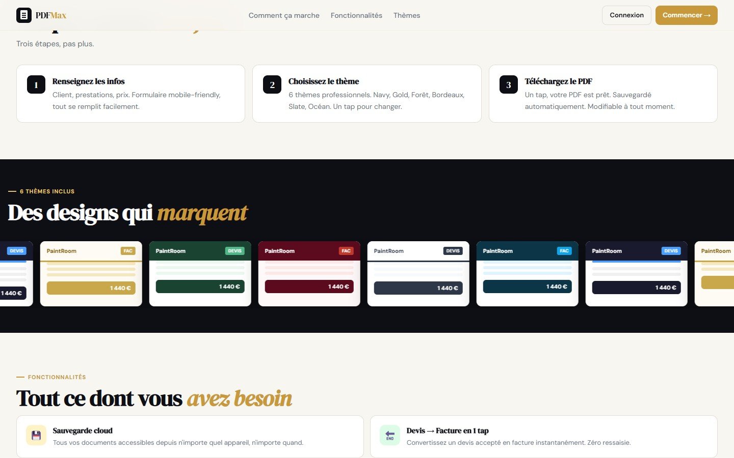 Homepage — tools grid